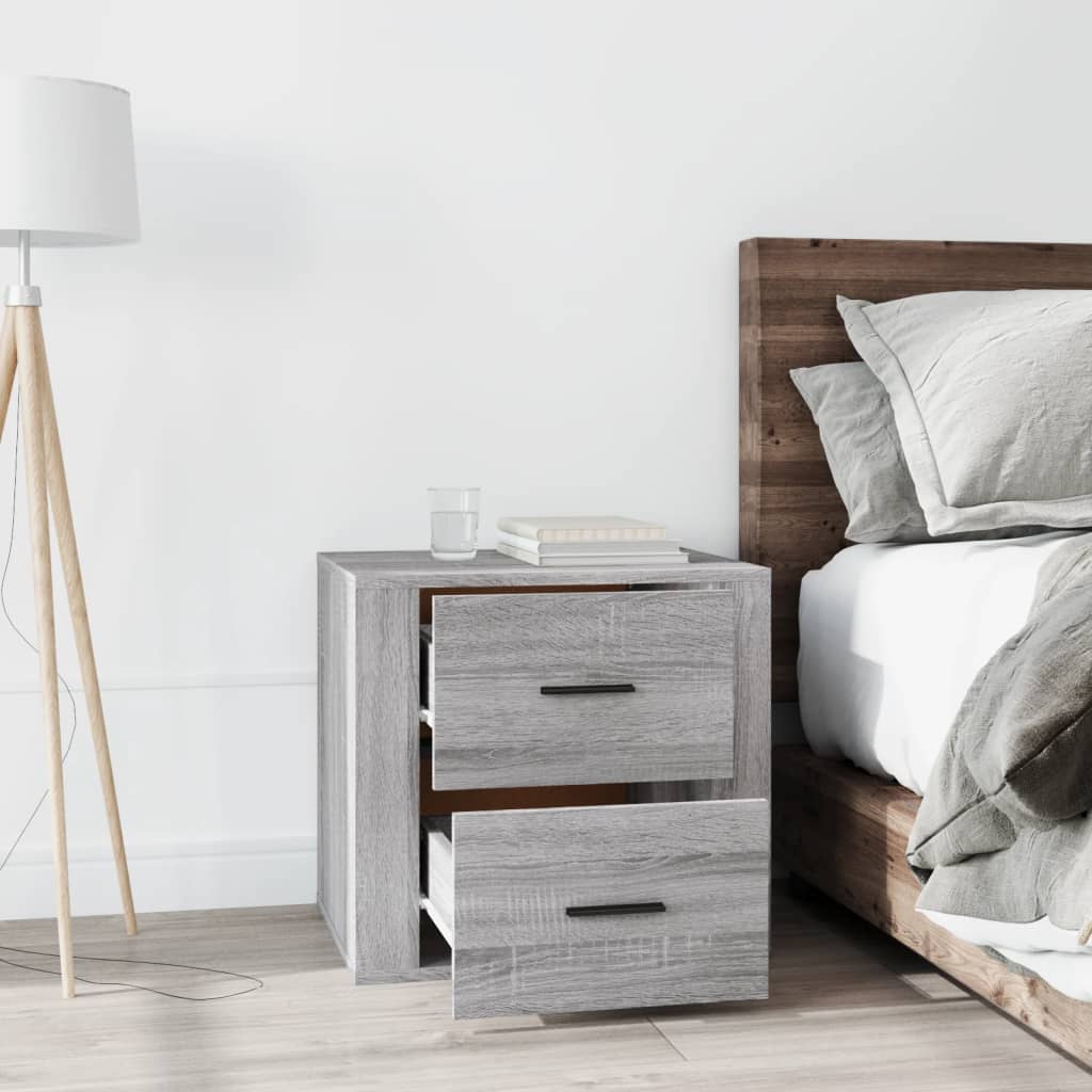 Bedside Cabinet Grey Sonoma 50x39x47 cm